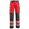 Hi-Vis Rood/Donkerantraciet