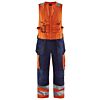High Vis Oranje/Marineblauw