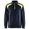 Donker marineblauw/High vis geel