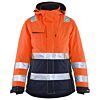 High Vis Oranje/Marineblauw