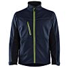 Donker marineblauw/High vis geel