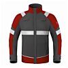Charcoal/Rood