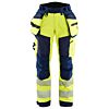 High Vis Geel/Marineblauw