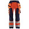 High Vis Oranje/Marineblauw