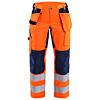 High Vis Oranje/Marineblauw
