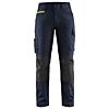 Donker marineblauw/High vis geel