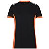 Zwart/Fluo-Oranje