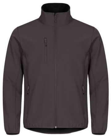 Clique Classic Softshell Jacket Heren Donkergrijs