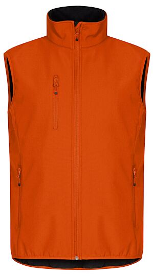 Clique Classic Softshell Vest Heren Diep Oranje