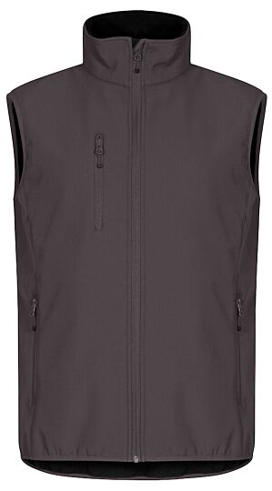 Clique Classic Softshell Vest Heren Donkergrijs