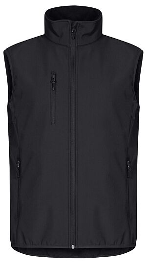Clique Classic Softshell Vest Heren Zwart