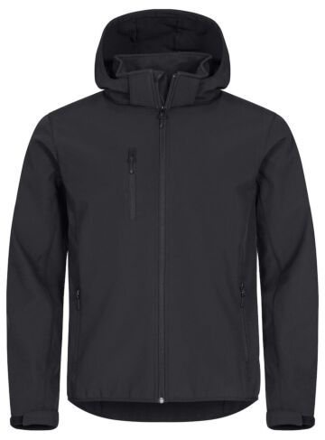 Clique Classic Softshell Hoody Heren Zwart