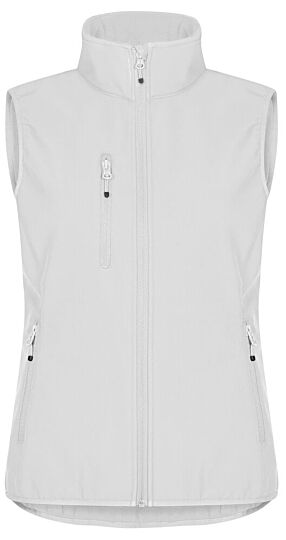 Clique Classic Softshell Vest Dames Wit