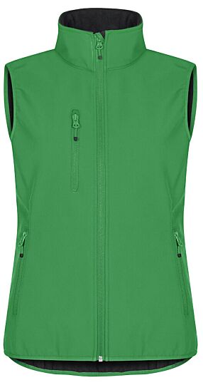 Clique Classic Softshell Vest Dames Appelgroen