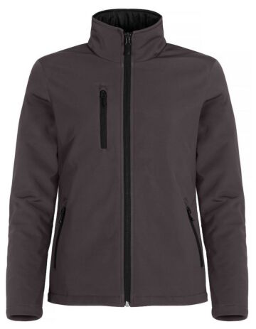 Clique Padded Softshell Ladies Donkergrijs