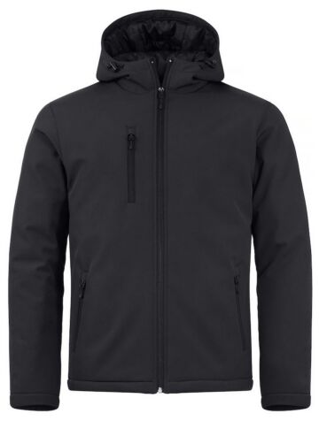 Clique Padded Heren Hoody Softshell Zwart