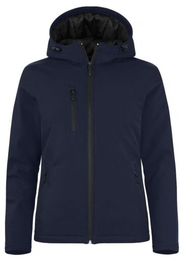 Clique Padded Hoody Softshell Dames Dark Navy