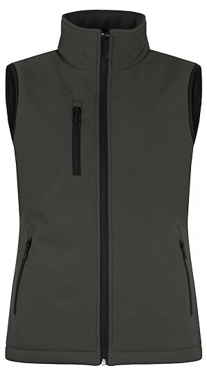 Clique Padded Softshell Bodywarmer Dames Donkergrijs