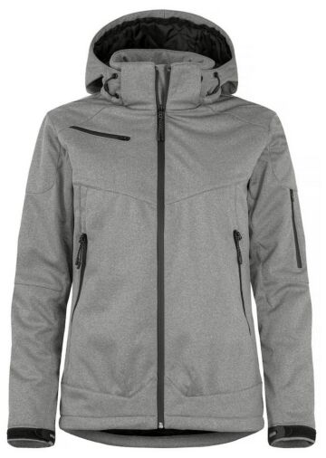 Clique Grayland Softshelljas Dames Antraciet