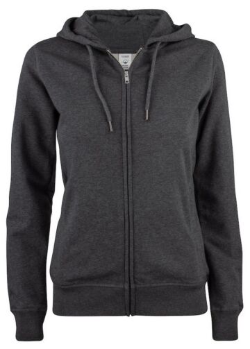 Clique Premium OC Hoody FZ Ladies Antraciet Melange