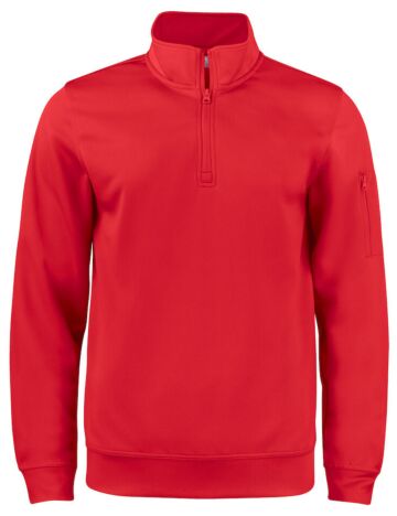 Clique Basic Active Half Zip Rood