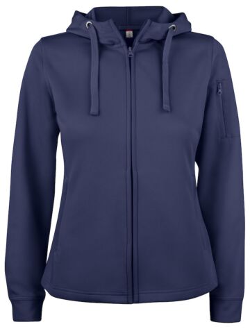 Clique Basic Active Hoody Full Zip Dames Dark Navy