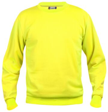 Clique Basic roundneck Signaalgeel