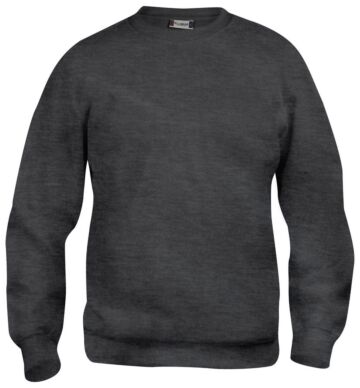 Clique Basic roundneck Antraciet Melange