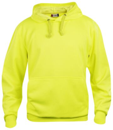 Clique Basic hoody Signaalgeel
