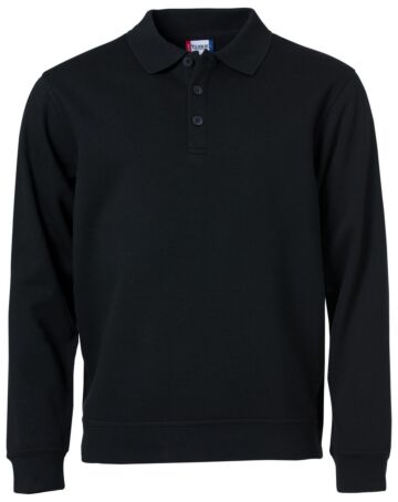 Clique Basic Polo Sweater Zwart