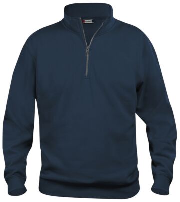 Clique Basic halfzip Donker Navy
