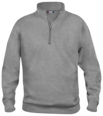 Clique Basic halfzip Grijs Melange
