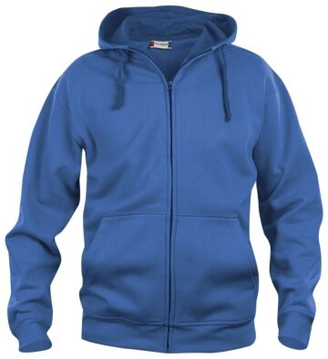 Clique Basic hoody full zip Kobalt
