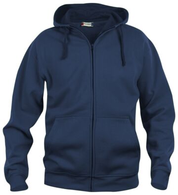 Clique Basic hoody full zip Donker Navy