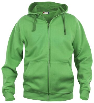 Clique Basic hoody full zip Appelgroen
