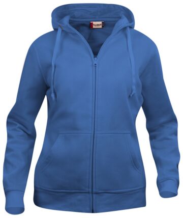 Clique Basic hoody full zip Dames Kobalt