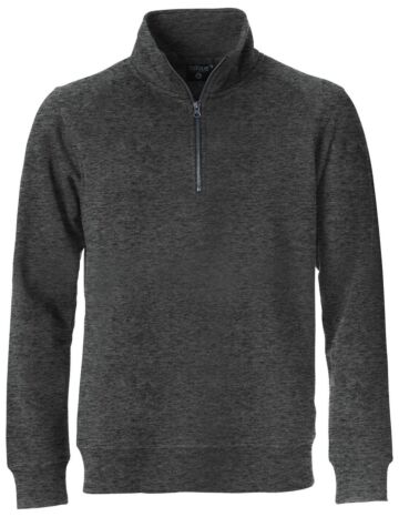 Clique Classic Half Zip Antraciet Melange