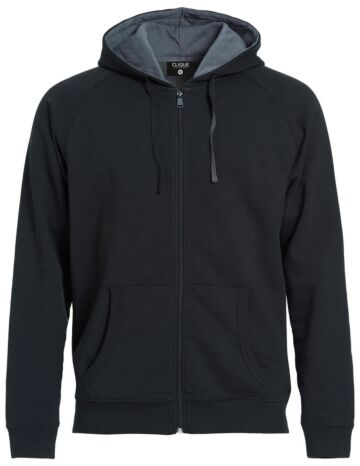 Clique Classic Hoody FZ Zwart