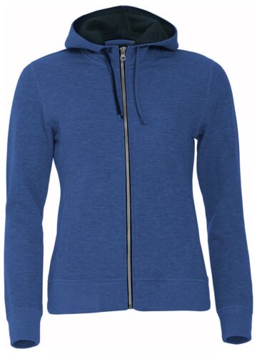 Clique Classic Hoody FZ Ladies Blauw Melange