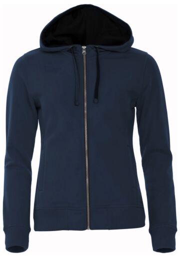 Clique Classic Hoody FZ Ladies Donker Navy