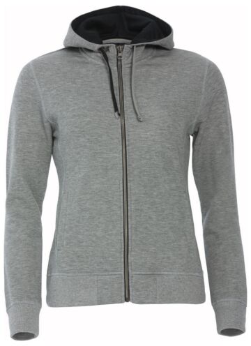 Clique Classic Hoody FZ Ladies Grijs Melange