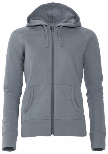 Clique Loris Hood Sweat FZ Ladies Grijs