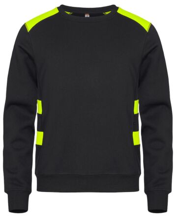 Clique Ambition Roundneck Signaalgeel
