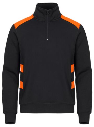 Clique Ambition Half Zip Signaaloranje