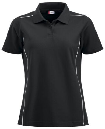 Clique New Alpena Dames Polo Zwart