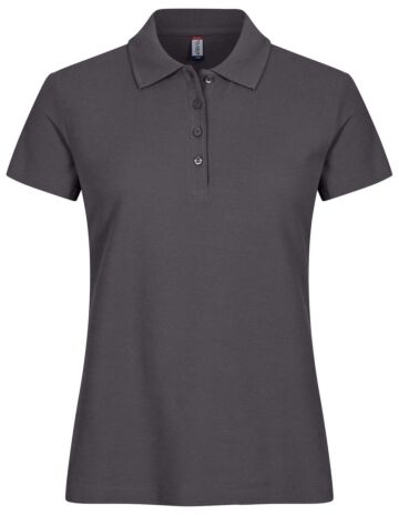 Clique Basic Polo Women Dames Metaalgrijs
