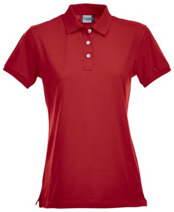 Clique Premium Dames Polo Red
