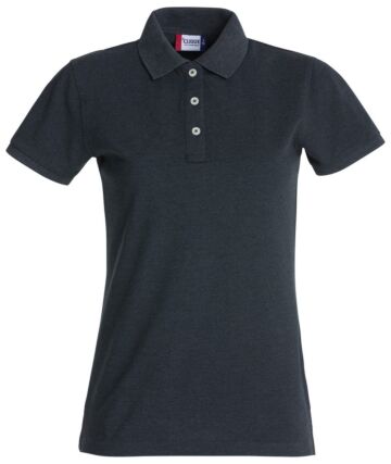 Clique Stretch Premium Polo Ladies Antraciet Melange