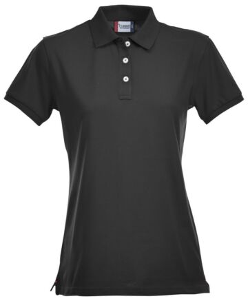 Clique Premium Dames Polo Zwart