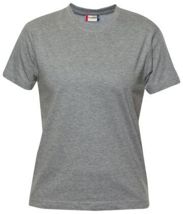 Clique Premium-T Ladies Grijs Melange